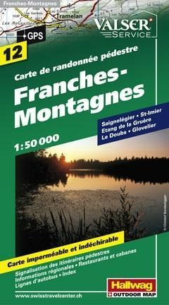 Wanderkarte Franches-Montagnes 1 : 50 000
