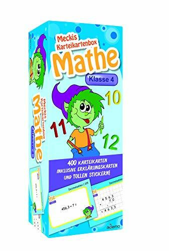 Karteibox Mathe Klasse 4: mit 400 farbigen Karteikarten und tollen Stickern