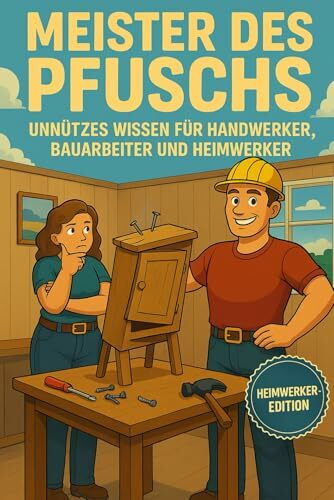Meister des Pfuschs – Unnützes Wissen für Handwerker, Bauarbeit und Heimwerker - Heimwerker Edition: DIY-Fails, Werkzeugwissen & lustige Fakten – das ... Geschenk für Heimwerker, Männer & Bauchaoten