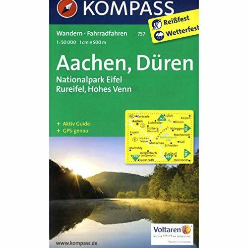 Aachen, Düren, Nationalpark Eifel, Rureifel, Hohes Venn: Wanderkarte mit Aktiv Guide und Radwegen. GPS-genau. 1:50000 (KOMPASS Wanderkarte, Band 757)