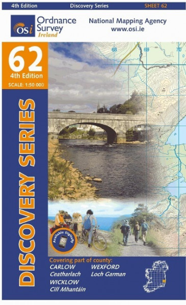 Irish Discovery Series 62. Carlow, Wexford, Wicklow 1 : 50 000