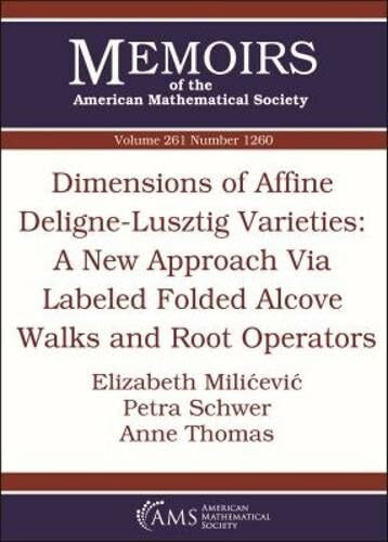 Dimensions of Affine Deligne-Lusztig Varieties: A New Approach Via Labeled Folded Alcove Walks and Root Operators (Memoirs of the American Mathematical Society, Band 1260)