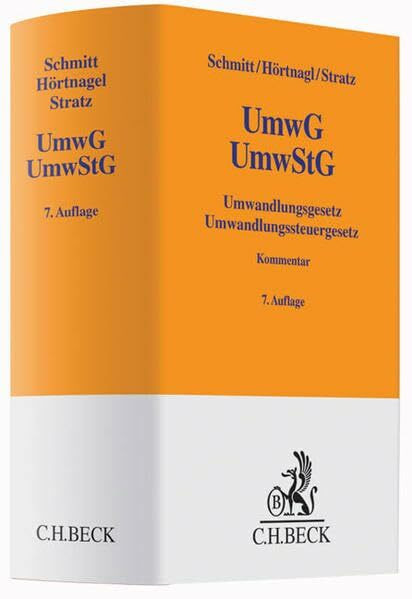 C.H.Beck Umwandlungsgesetz, Umwandlungssteuergesetz (Gelbe Erläuterungsbücher)