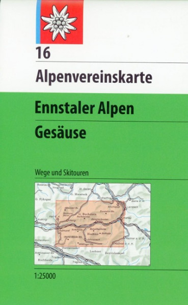 DAV Alpenvereinskarte 16 Ennstaler Alpen - Gesäuse 1 : 25 000