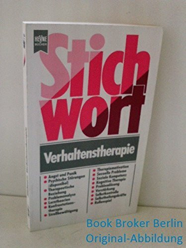Stichwort Verhaltenstherapie