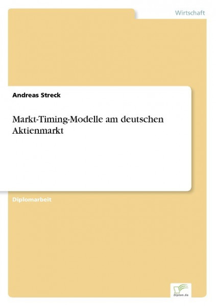 Markt-Timing-Modelle am deutschen Aktienmarkt