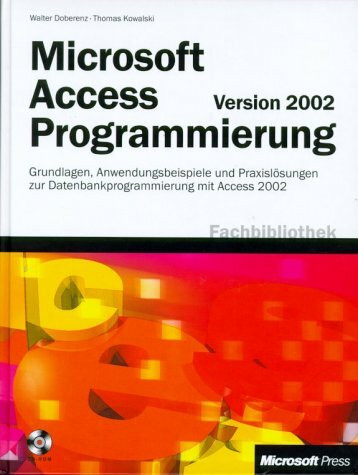 Microsoft Access 2002 Programmierung, m. CD-ROM