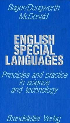 English Special Languages: Principles and practice in science and technology