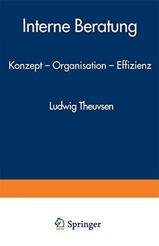 Interne Beratung: Konzept - Organisation - Effizienz (Gabler Edition Wissenschaft)