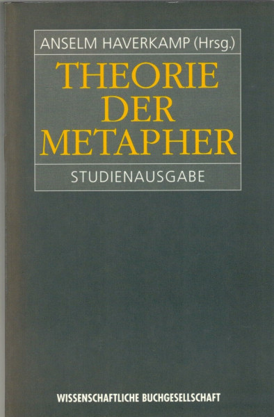 Theorie der Metapher: Studienausgabe