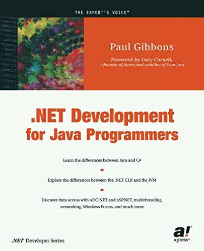 .Net Development for Java Programmers (Net Developer Series)