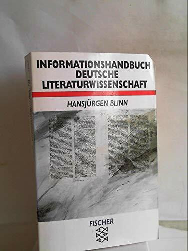 Informationshandbuch Deutsche Literaturwissenschaft