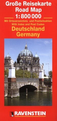 Deutschland /Germany: Grosse Reisekarte /Road Map. 1:800000: Mit Ortsverz. u. Postleitzahlen (Ravenstein International Maps S.)