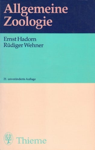 Allgemeine Zoologie.