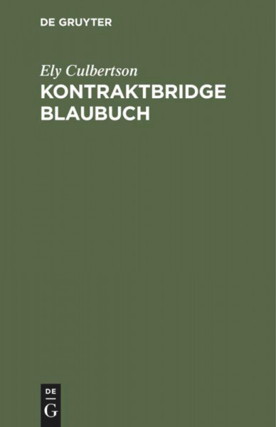 Kontraktbridge Blaubuch