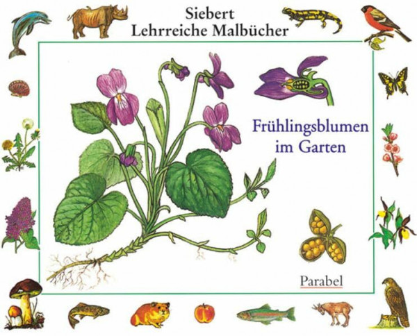 Frühlingsblumen im Garten: Malbuch (Siebert Lehrreiche Malbücher)