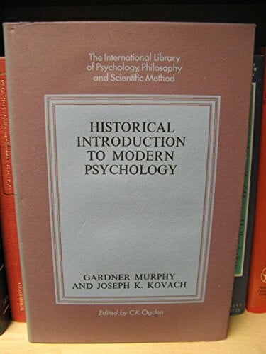 Historical Introduction to Modern Psychology