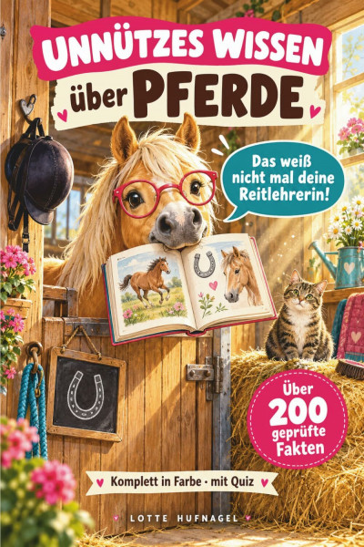 Das weiß nicht mal deine Reitlehrerin!: Unnützes Wissen über Pferde: Über 200 geprüfte Fakten, Stall-Rekorde, Mythen-Check und Quiz – komplett in Farbe. Das Geschenk für Pferdemädchen ab 9