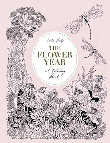 The Flower Year: A Colouring Book