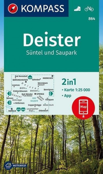 Deister, Süntel und Saupark 1:25 000