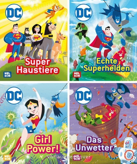 Nelson Mini-Bücher: DC Superhelden 1-4