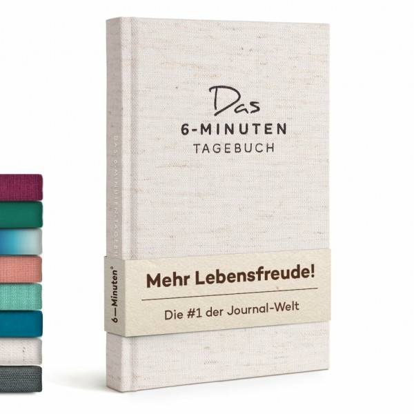 6-Minuten® Tagebuch für Erwachsene 2026 (Das Original) – Mehr Achtsamkeit, Selbstliebe & Resilienz – Dankbarkeitstagebuch, Journal Buch – in 22 Sprachen übersetzt