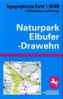 Naturpark Elbufer - Drawehn 1 : 50 000. Topographische Karte mit Wanderwegen und Reitwegen