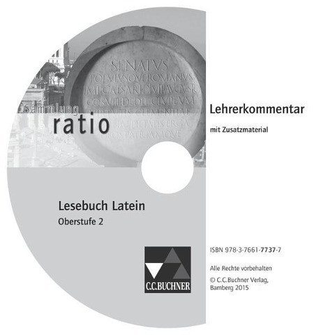 Lesebuch Latein - Oberstufe 2. Lehrerkommentar CD-ROM