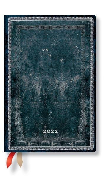 Mitternachtsstahl 12-Monatskalender 2022 Mini Verso