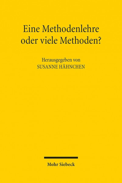 Eine Methodenlehre oder viele Methoden?