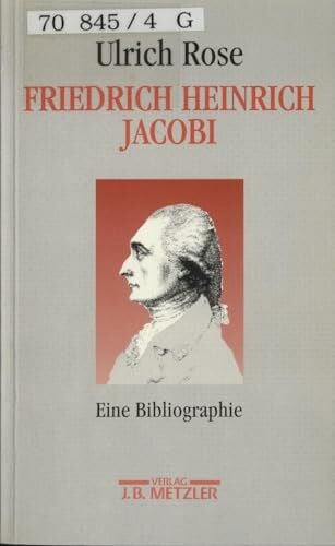 Friedrich Heinrich Jacobi: Eine Bibliographie