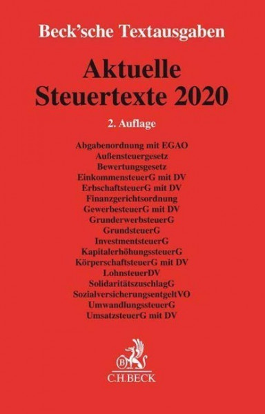 Aktuelle Steuertexte 2020