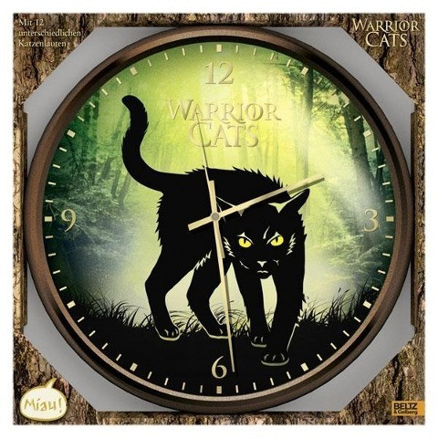 Warrior Cats - Wanduhr mit Katzenlauten