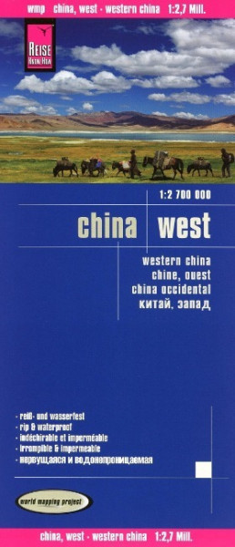 Reise Know-How Landkarte China, West 1 : 2.700.000