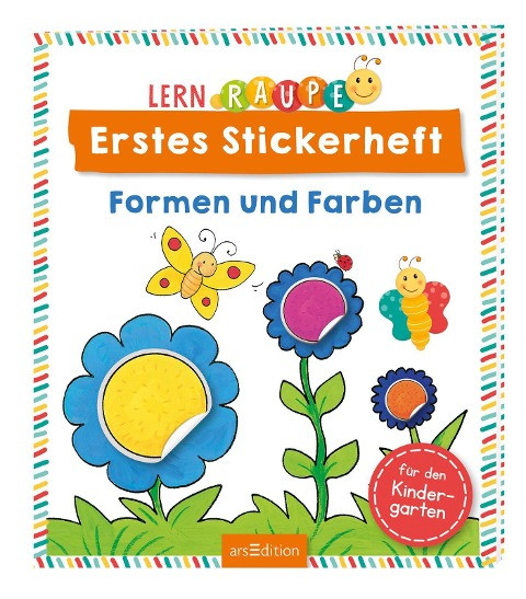 Lernraupe - Erstes Stickerheft - Formen und Farben