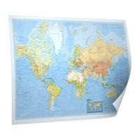 BACHER Politische Weltkarte "Die Welt" 1 : 44 000 000 deutschsprachig