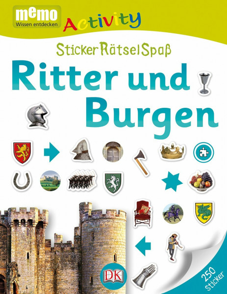 memo Activity. Ritter und Burgen: StickerRätselSpaß