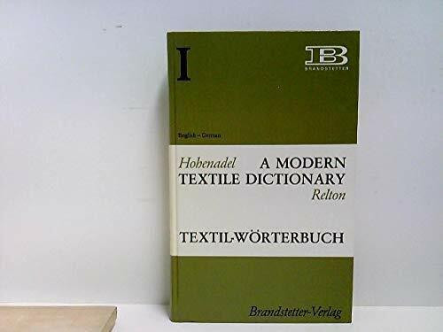 Textil-Wörterbuch Band 1: Englisch-Deutsch