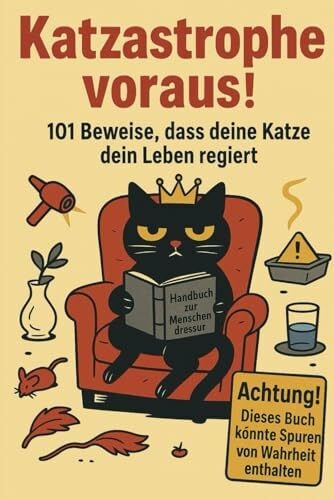 Katzastrophe voraus! 101 Beweise, dass deine Katze dein Leben regiert: Mitmachbuch mit witzigen Challenges, kuriosen Fakten, Quiz und Erinnerungsalbum – das perfekte Geschenk für Katzenliebhaber