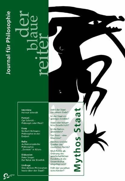 Der blaue reiter, Journal für Philosophie, Nr.7, Mythos Staat