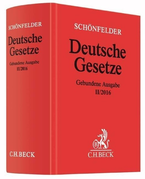 Deutsche Gesetze Gebundene Ausgabe II/2016