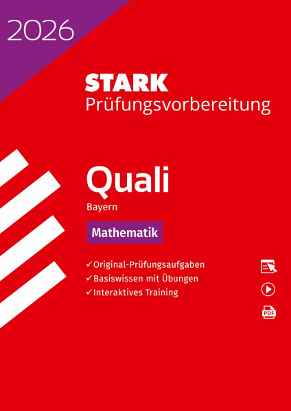 STARK Mathematik 9. Klasse - Quali Mittelschule 2026 Bayern - Prüfungsvorbereitung (Abschlussprüfungen)