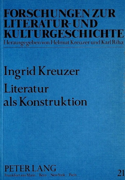 Literatur als Konstruktion