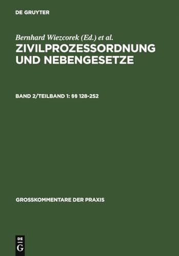 §§ 128-252: Band Ii/1 128-252 (Großkommentare der Praxis) §§ 128-252: Band Ii/1 128-252 (Großkommentare der Praxis)