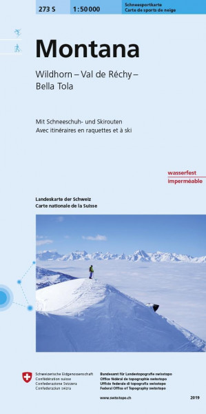 Swisstopo 1 : 50 000 Montana Ski
