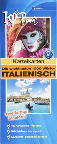 Karteikarten Die wichtigsten 1000 Wörter Italienisch (A1): (Auflage 3)