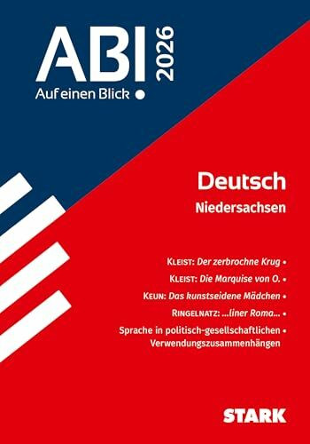 STARK Deutsch - Abi - Auf einen Blick! 2026 Niedersachsen (Skripte / Abi - Auf einen Blick!)
