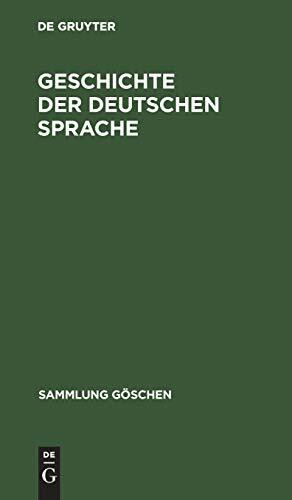 Geschichte der deutschen Sprache