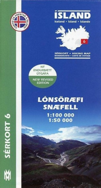 Island Serkort 06 Lonsöraefi, Snaefell 1 : 100 000 / 1 : 50 000