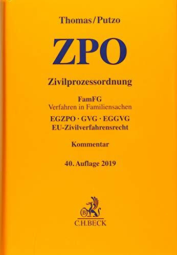 Zivilprozessordnung: FamFG Verfahren in Familiensachen, EGZPO, GVG, EGGVG, EU-Zivilverfahrensrecht, Die Abdeckung kann variieren